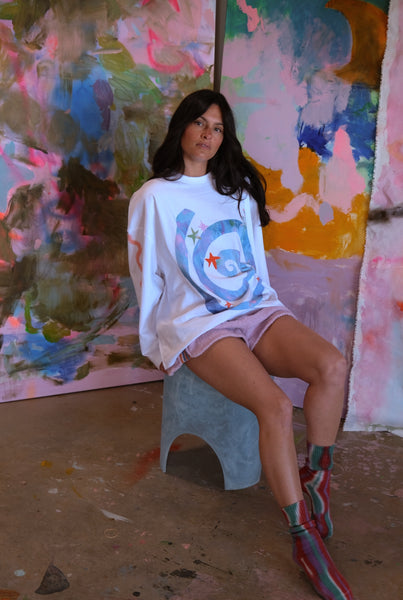 Dazed long sleeve boxy tee