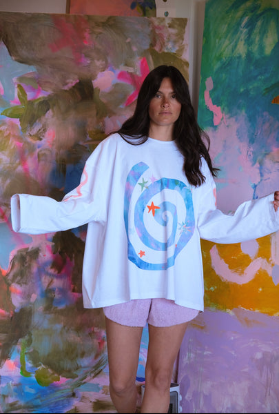 Dazed long sleeve boxy tee