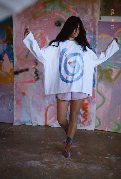 Dazed long sleeve boxy tee