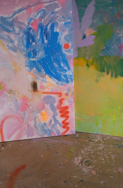 Neighbours with a dolphin - original painting