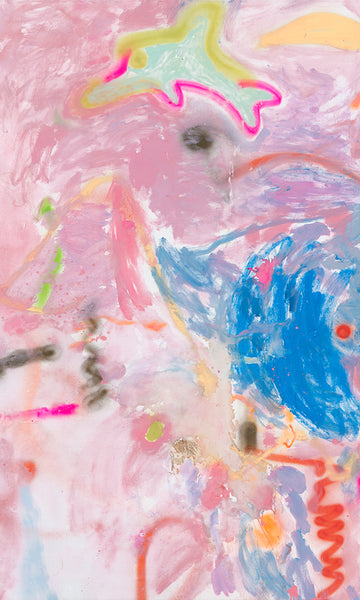 Neighbours with a dolphin - original painting