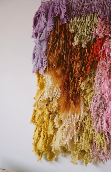 Dancing in a paddle boat - woven wall hanging