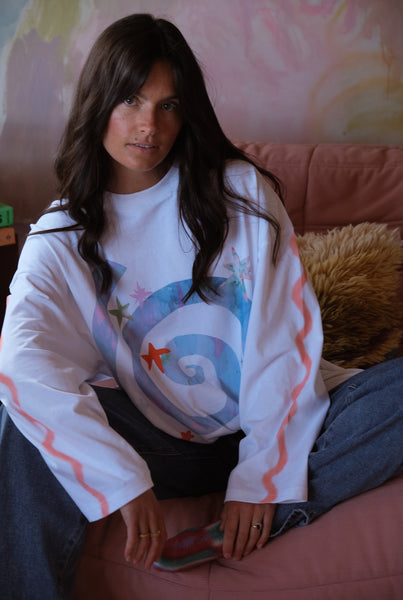 Dazed long sleeve boxy tee