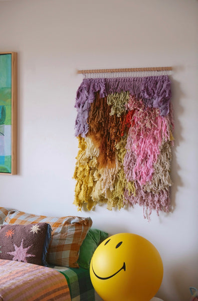 Dancing in a paddle boat - woven wall hanging