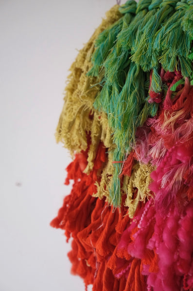 Darling, its disco - woven wall hanging