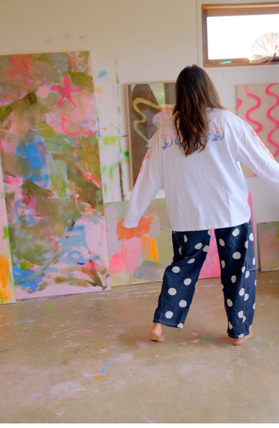 Dazed long sleeve boxy tee