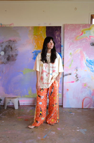 Rainbow boxy tee
