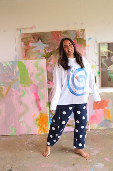 Dazed long sleeve boxy tee