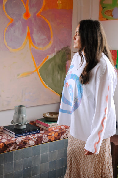 Dazed long sleeve boxy tee