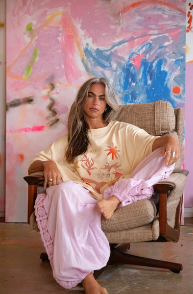 Rainbow boxy tee