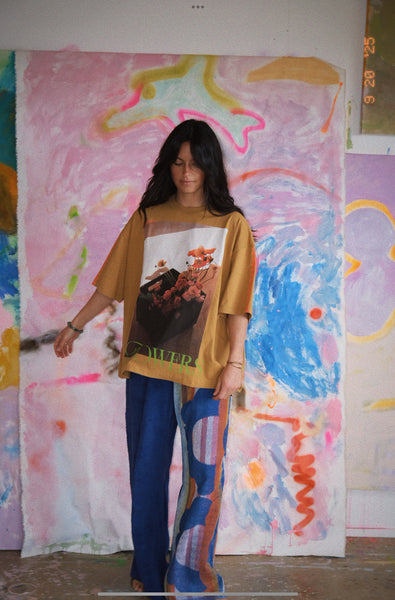 Flowers - boxy tee