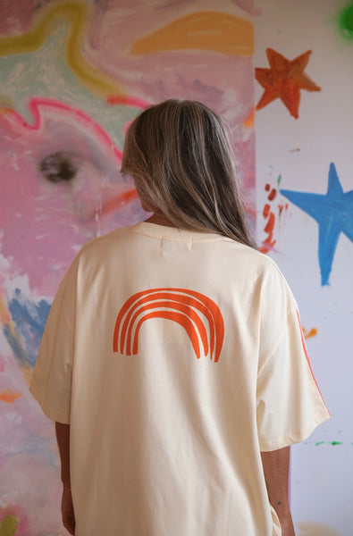 Rainbow boxy tee