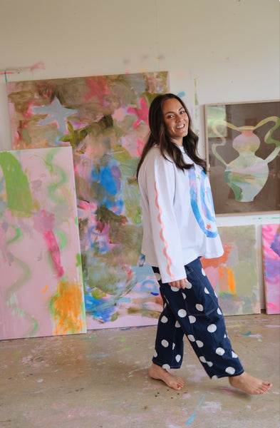 Dazed long sleeve boxy tee