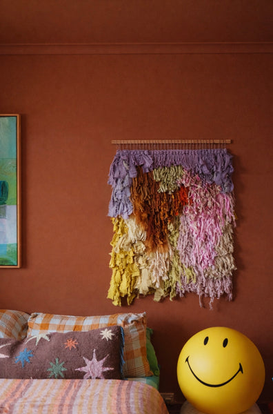 Dancing in a paddle boat - woven wall hanging