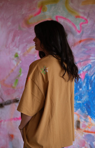 Flowers - boxy tee
