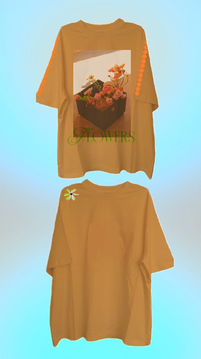 Flowers - boxy tee