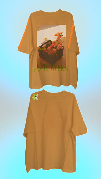 Flowers - boxy tee