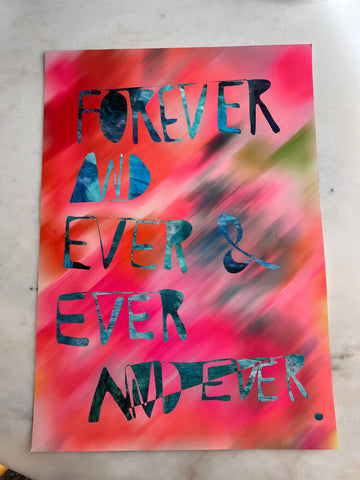 Poster sale- a2- forever and ever